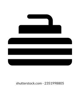 curling icon for your website, mobile, presentation, and logo design.