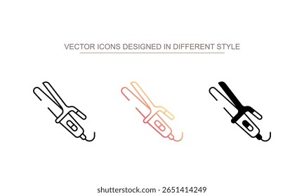 Curling design de ícone de ferro com fundo branco ilustração stock