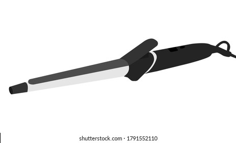 Curling iron image. Vector image, eps 10