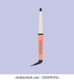 Curling Irons Cartoon Flat Vector Illustration