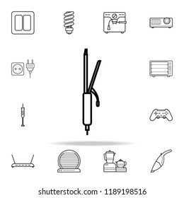 curling irons icon. Appliances icons universal set for web and mobile