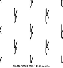 curling irons icon. Element of Appliances icon for mobile concept and web apps. Pattern repeat seamless curling irons icon. Can be used for web and mobile on white background