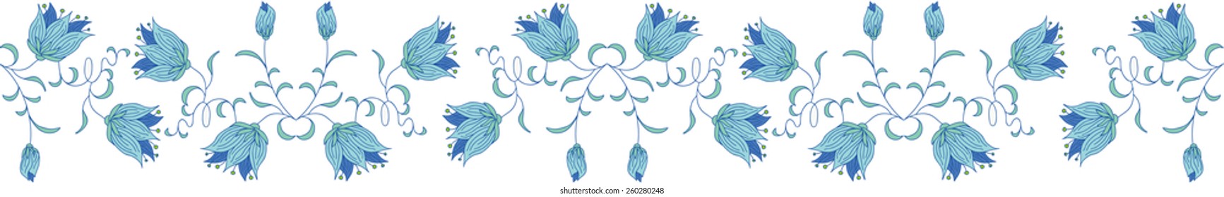 Curling lilia ornament