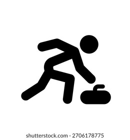  Curling - Piktogramm, Vektorsymbol