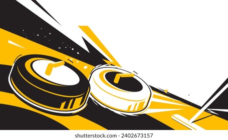 Curling sport background. Sports concept