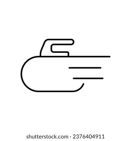 Curling sport icon design. isolated on white background. vector illustration