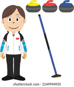 Curling is a sport in which players slide stones on a sheet of ice toward a target area which is segmented into four concentric circles. It is related to bowls, boules, and shuffleboard. 