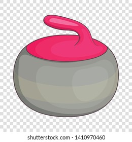 Curling Stone Icon Cartoon Illustration Curling Stock Vector (royalty 