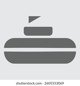 Curling stone icon representing the sport of curling and precision gameplay.