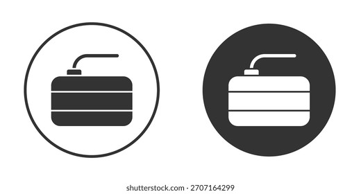 Curling Stein Symbol für Website-Design, Logo für Web und Apps.