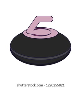 Curling stone sport equipment