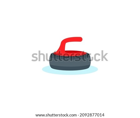 Curling Stone vector isolated icon. Emoji illustration. Curling Stone vector emoticon