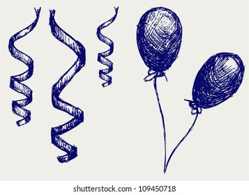 Curling Stream and balloons