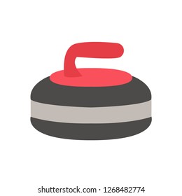 Curling symbol emoji vector