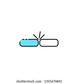 Curling, winter sport games icon. Element of color sport icon. Premium quality graphic design icon. Signs and symbols collection icon for websites, web design, mobile app