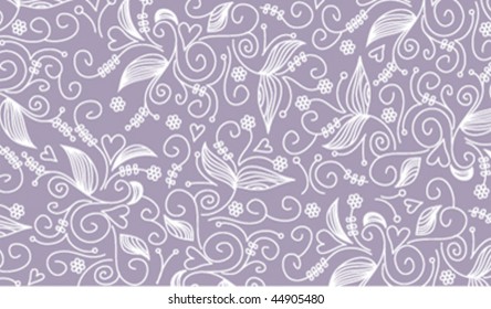 Curls, leaves and flowers