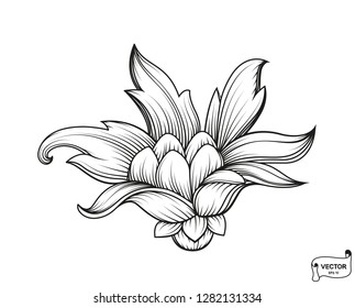 Curls and scrolls ornament for design elements.