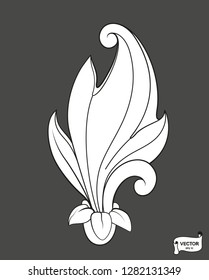 Curls and scrolls ornament for design elements.