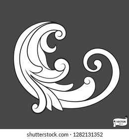 Curls and scrolls ornament for design elements.