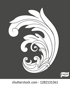Curls and scrolls ornament for design elements.