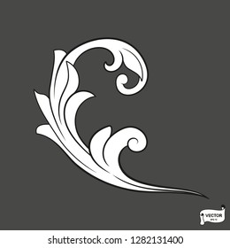 Curls and scrolls ornament for design elements.