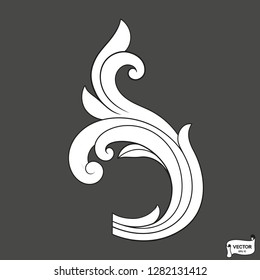 Curls and scrolls ornament for design elements.