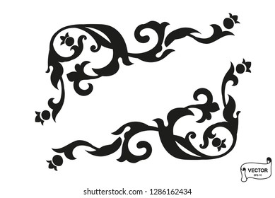 Curls and scrolls ornament for design elements.