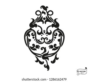 Curls and scrolls ornament for design elements.