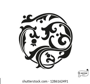 Curls and scrolls ornament for design elements.