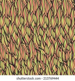 Curls seamless pattern. Eps 8.