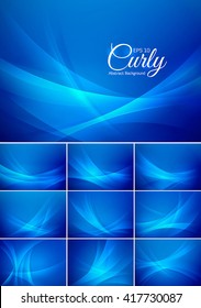 Curly  abstract background