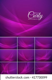 Curly  abstract background