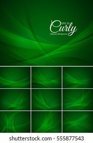 Curly  abstract background vector series. Suitable for design element and background