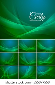 Curly  abstract background vector series. Suitable for design element and background