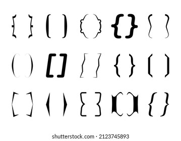 1,092 Brackets punctuation Images, Stock Photos & Vectors | Shutterstock