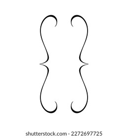 Curly braces icon. Quote symbol isolated on white background. Brackets icon. Vector illustration
