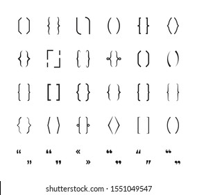 Curly Brackets Images, Illustrations & Vectors (Free) - Bigstock