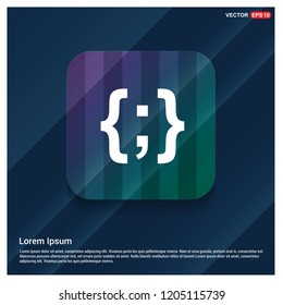 curly bracket - Free vector icon