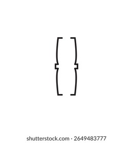 curly bracket icon illustration element design