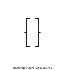 curly bracket icon illustration element design