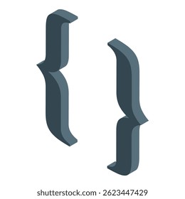 Curly brackets are representing programming language code script in software development