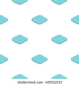 Curly cloud pattern seamless flat style for web vector illustration