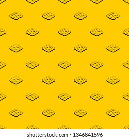 Curly cloud pattern seamless vector repeat geometric yellow for any design