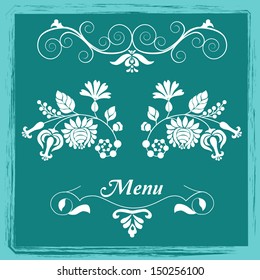 Curly decorative elements