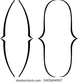 Curly-Doppelbraces. Symmetrische Klammern paaren, Satzzeichen für Mathematik. Typografie wirbelt, Rahmen für Mathematik. Retro-Klammer für Textquotenangabe.	
