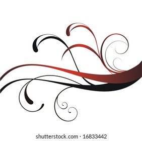 curly element for design