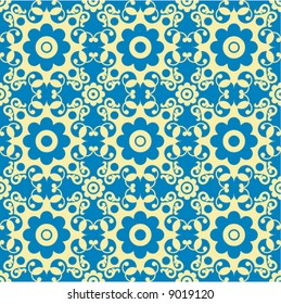 curly floral pattern