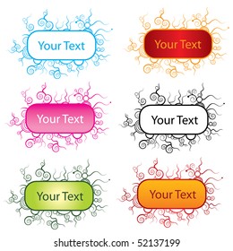 curly frame illustration