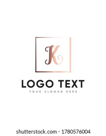 Plantilla de logotipo de tipo de letra realmente divertida K, logotipo de vectores para identidad empresarial y de empresa 