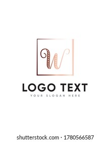 Tipo de letra realmente divertida plantilla de logotipo W, logotipo vector para identidad empresarial y de empresa 